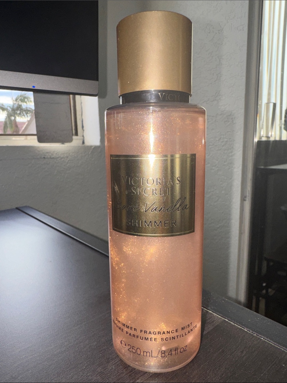 Victoria's Secret Shimmer Bare Vanilla Mist - Peachy Pink & Gold